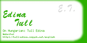 edina tull business card